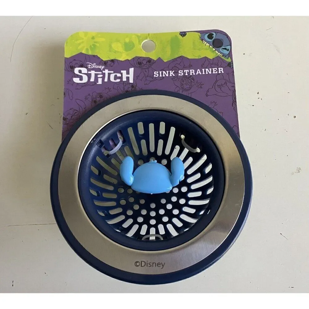 Disney Lilo And Stitch KITCHEN‎ SINK STRAINER Standard Size Drain Blue  NEW